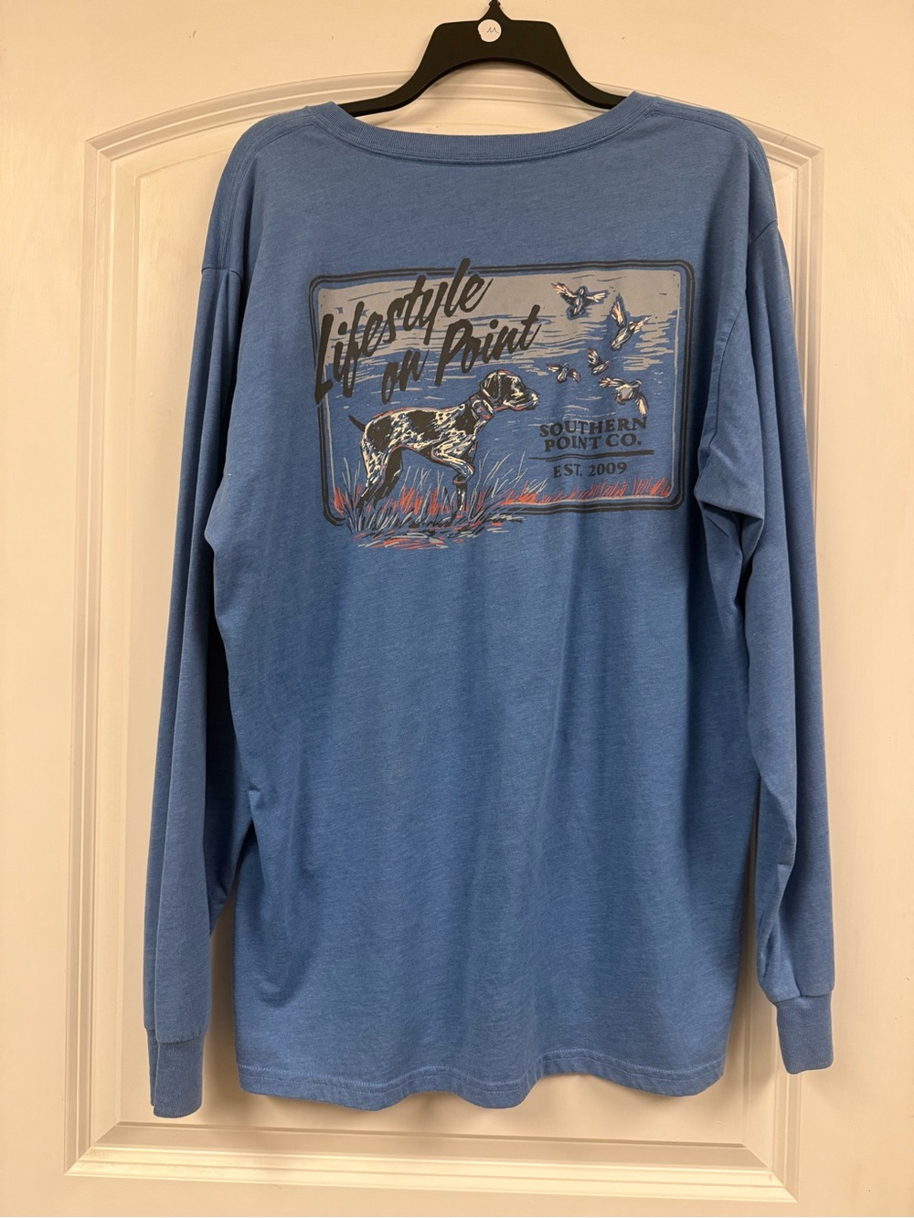 Southern Point Co. Lifestyle on Point Hunting Dog Duck Long Sleeve